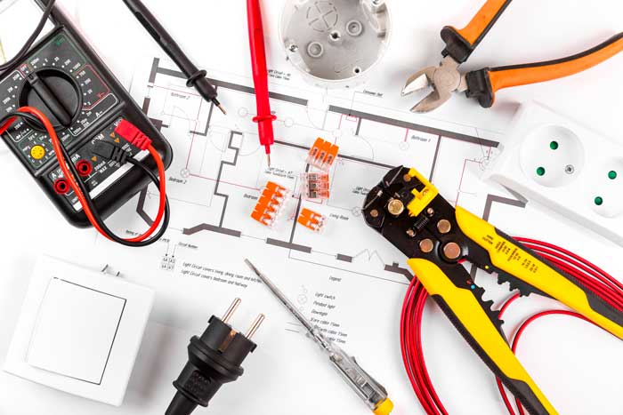 outillage pour rénovation électrique