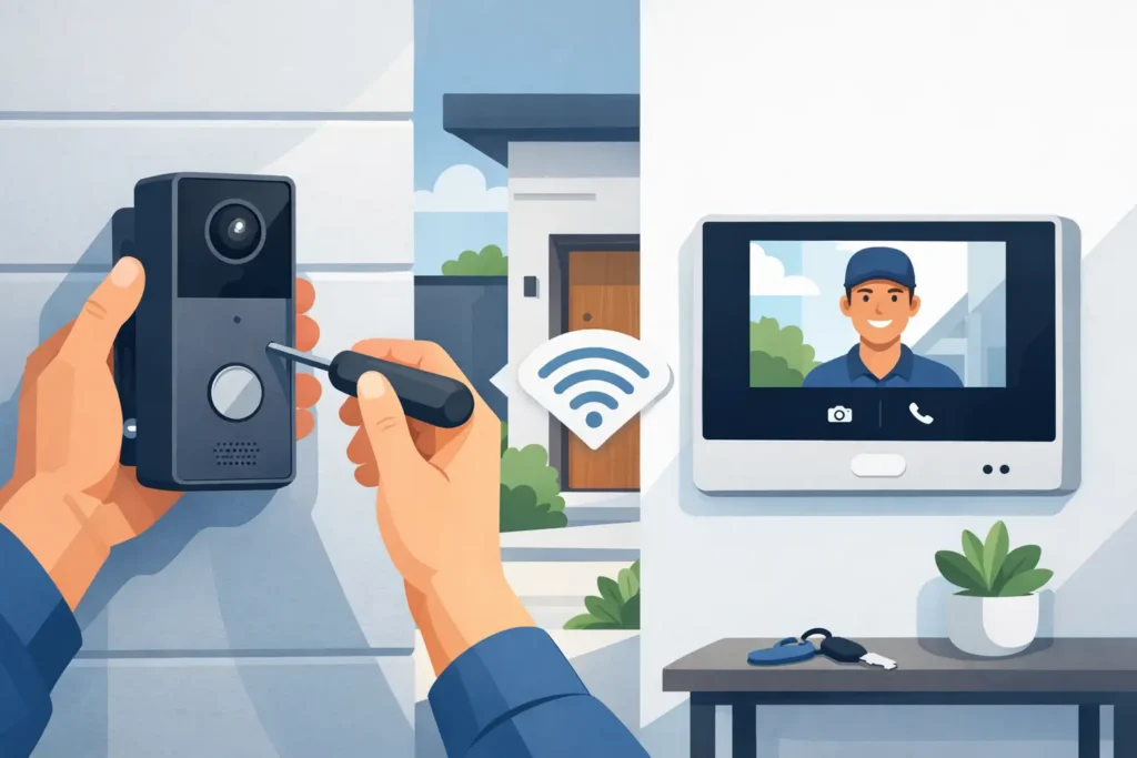 Comment installer un visiophone maison