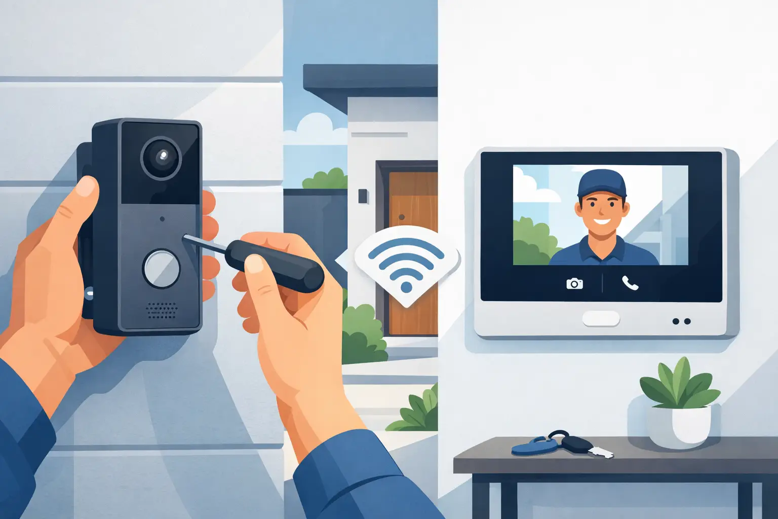 Comment installer un visiophone maison